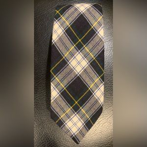 Vintage Bert Pulitzer Tartan NeckTie Wool Blend Scottish Highland Wear Tie Plaid